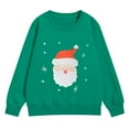 thumbnail image 1 of EnJoCho Kids Christmas Crewneck Sweatshirt - Retro Merry Xmas Long Sleeve Pullover with Bright Holiday Doodles for Boys & Girls, 1 of 6