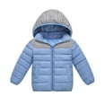 thumbnail image 1 of EnJoCho Kids Color-Block Spliced Cotton Jacket, Lightweight Windproof Outerwear, Trendy Long Sleeve Coat, Unisex Boys Girls Spring & Fall Outerwear for Kids Daily Casual Outings, 1 of 9
