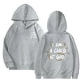thumbnail image 1 of EnJoCho Kids' Comfy Hooded Pullover Girls' Spring Fall And Winter I AM A CHILD OF GOD Printed Drop Shoulder Hooded Sweatshirt Girls' Stylish Long Sleeve Top, 1 of 1