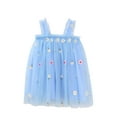 thumbnail image 1 of EnJoCho Kids Dress toddler Baby Girls Floral Pineapple Summer Sleeveless Beach Tutu Dress Casual Layered Tulle Dresses Princess Birthday Party Beach Dresses 1-6Y, 1 of 3
