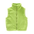 thumbnail image 1 of EnJoCho Kids Flece Vest Zip Up Stand Collar Waistcoat Soft Warm Winter Outerwear for Toddler Boys Girls, 1 of 5