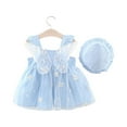 thumbnail image 1 of EnJoCho Kids Flowy Skirt toddler Baby Girls Butterfly Dresses Fairy Tulle Dress Sleeveless Princess Birthday Elegant Outfit Cute Little Girl Summer Fashion Party Dress, 1 of 4
