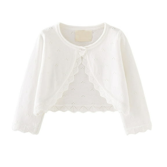 EnJoCho Kids Girls Fa𝗎x F𝗎r Dress Coat Flower Girl Boler𝗈 Shru𝗀 Sweater Jacket Princess Cape Winter Party Outerwear