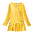 thumbnail image 1 of EnJoCho Kids Girls Tennis Athletic Dress Long Sleeve Crewneck, Plain Pleated Warm Soft Fall Winter Dresses for Sports Casual Activities, 1 of 6