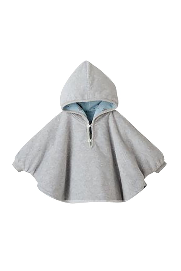 Kids Girls Winter Coat Windproof Thicken Hooded Poncho Jacket Cloak Outerwear Warm Button Down Gown Coats Parka Snow Outfits