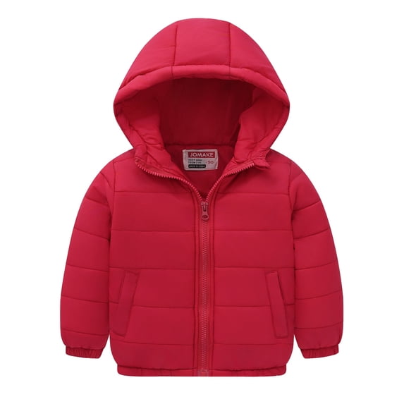 EnJoCho Kids Girls Winter Down Puffer Coat Hooded Windproof Zip Quilted Padded Jacket Warm Lightweight Pocket Outerwear Snow Parka Thermal Cold Weather Coat