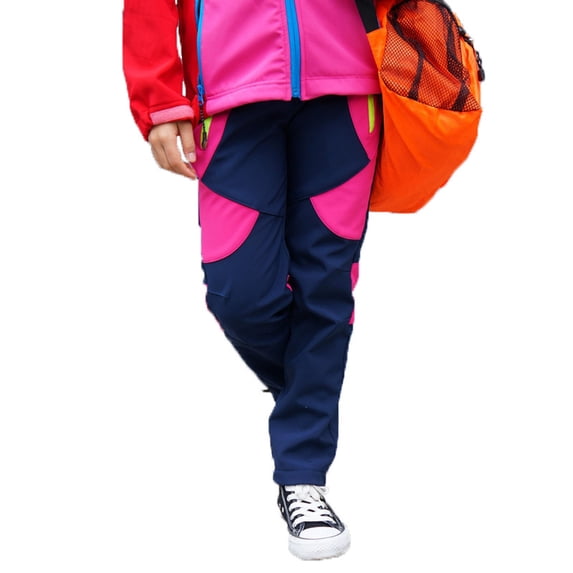 Calif Snow EnJoCho Kids Hiking Pants for Boys Girls, Fleece Lined Softshell Winter ...