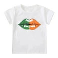 EnJoCho Kids Holiday Clothes Toddler Girl Boy Holiday Color Matching Lips Pattern Short Sleeve