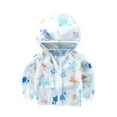 thumbnail image 1 of EnJoCho Child Wedding Blouse Toddler Boys Girls Sun Coat Long Sleeve Zip Rash Guard Sun Shirt Children's Baby Sun Coat Summer Zippered Outwear, 1 of 8