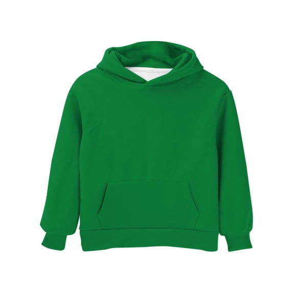 EnJoCho Kids Oversized Hoodie - Soli𝖽 Color Long Sleeve Pullover Sweatshirt with Pocket for Boys Girls Fall Winter Back-to-School Casual Outerwear