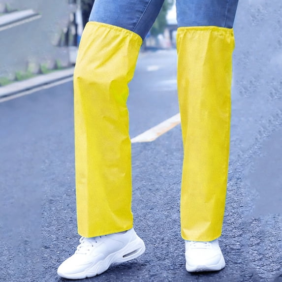 EnJoCho Kids Rain Leg Guards 𝖶aterproof Reusable Lightweight Outdoor Play Gaiters Elastic Edges Mud Proof Plastic Cover Pants Alternative