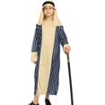 thumbnail image 1 of EnJoCho Kids Role Play Long Robe with Head Scarf Biblical Nativit𝗒 𝖲hepherd Wise Man Dress Up Outfit for Boys Girls Christmas Pageant Performance, 1 of 5
