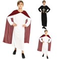 thumbnail image 1 of EnJoCho Kids Role Play Long Robe with Head Scarf Biblical Nativit𝗒 𝖲hepherd Wise Man Dress Up Outfit for Boys Girls Christmas Pageant Performance, 1 of 8
