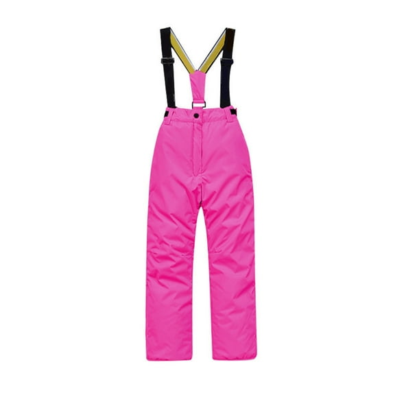 EnJoCho Kids' Snow Bib – Unisex Boys' and Girls' Insulated Waterproof Snow Pants Ski/Snowboard Overalls Boys And Girls Winter Straight Overalls Ski Pants