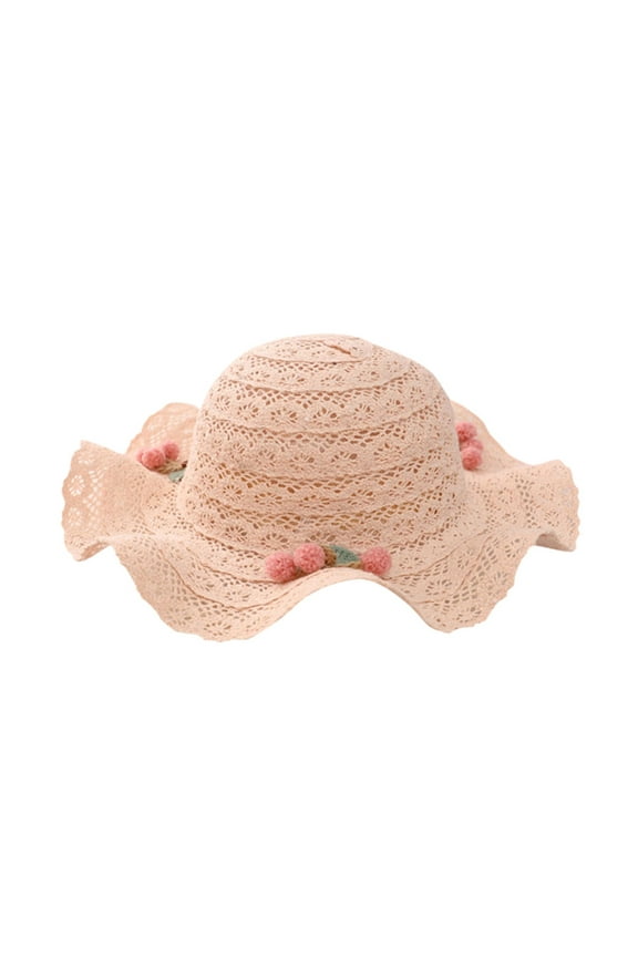 Kids Summer Straw Hat Princess Bucket Beach Sun Protection Hat for Girls Boys Cute Beach Sunhat Casual Outdoor Caps