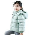 thumbnail image 1 of EnJoCho Kids Thickened Down Cotton Jacket Coat Warm Winter Solid Color Outerwear for Middle Big Children Padded Parka, 1 of 3