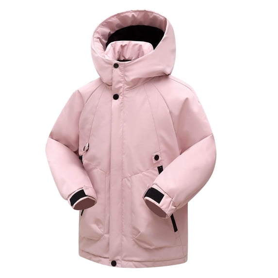 EnJoCho Kids Waterproof Ski Jacket, Hooded Windproof Insulated Outerwear, Thermal Snowboarding Anorak Coat, Boys Girls Warm Snow Wear for Skiing, Hiking and Outdoor Winter Sports