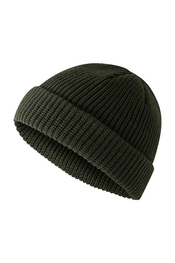 Knitted Hats for Big Kids Students Knit Cap Autumn Winter Solid Color Warm Cozy Ski Skully Stocking Cap