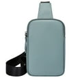 thumbnail image 1 of EnJoCho Ladies Chest Bag Soft Leather Feeling Crossbody Bag Large Capacity Simple Retro Shoulder Bag Travel Bag Mobile Phone Bag Trendy Matching Bags for Male Female for Travel Casual Use, 1 of 5