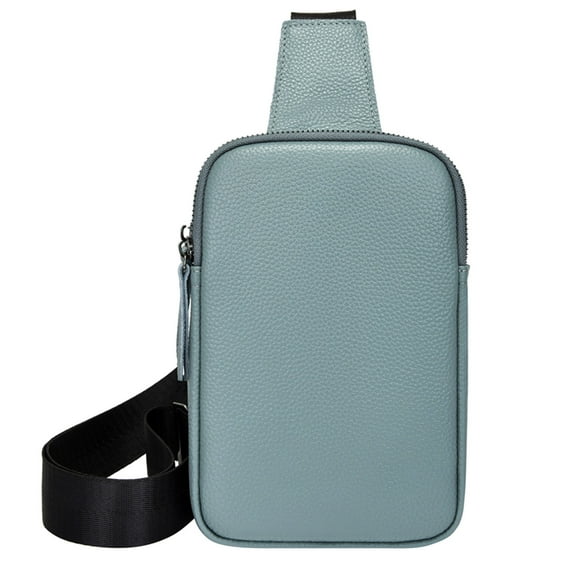 EnJoCho Ladies Chest Bag Soft Leather Feeling Crossbody Bag Large Capacity Simple Retro Shoulder Bag Travel Bag Mobile Phone Bag Trendy Matching Bags for Male Female for Travel Casual Use