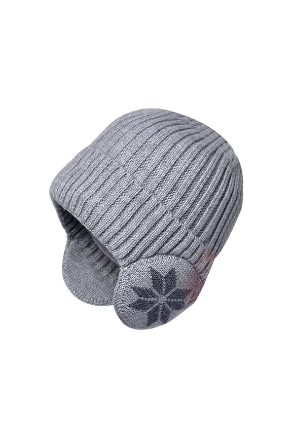 Ladies Cozy Ear Warmer Beanie Ladies Cable Knit Ear Protection Hat Men And Women Outdoor Warm Hat Thickened Knitting Wool Hat Cold Proof Earmuff Cap Unisex Oversized Knit Beanie