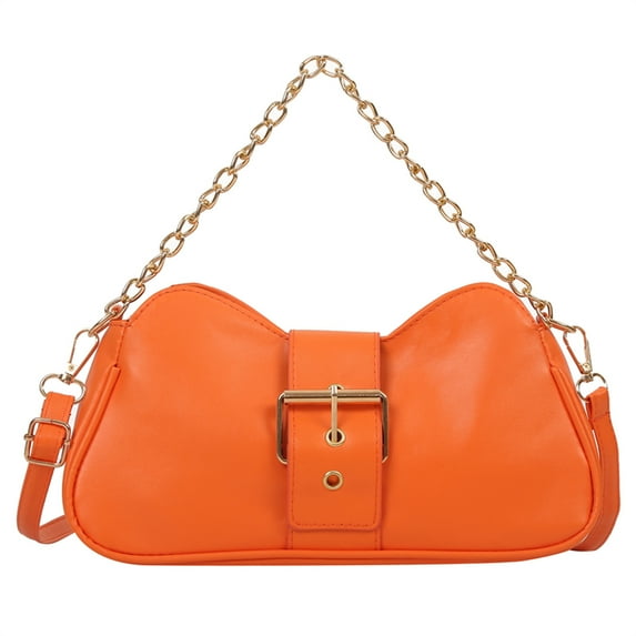 EnJoCho Ladies Fashion Retro Solid Color Leather Metal Buckle Adjustable Shoulder Strap Messenger Bag Trendy Casual Crossbody Bags for Men Women Clearance