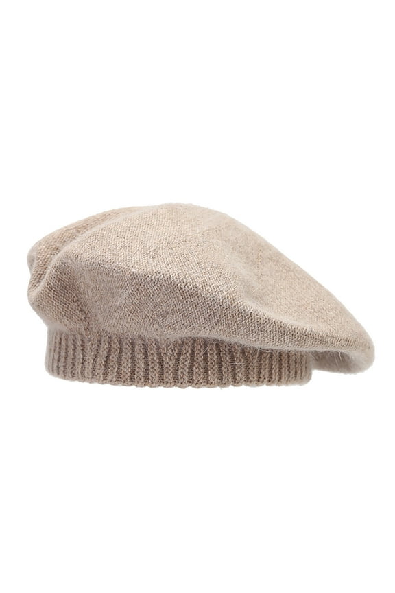 Ladies Summer Caps Women's Solid Color Knitted Wool Warm Beret Casual Shade Fall And Spring Hat