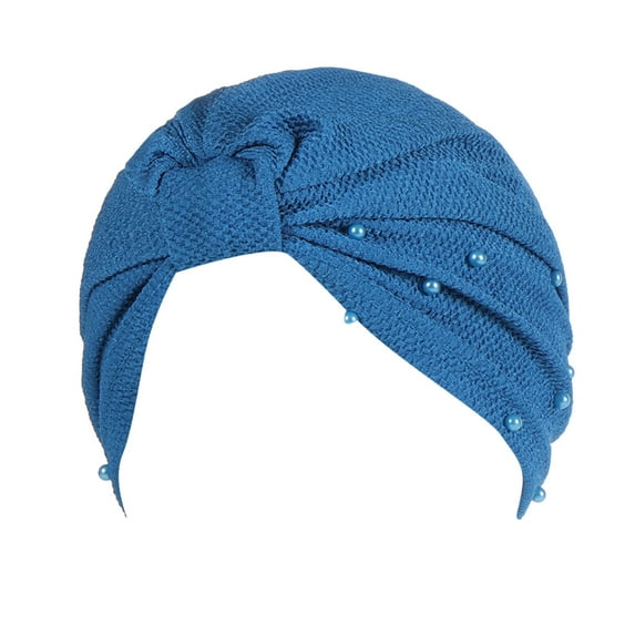 EnJoCho Lightweight Hair Cover for Women Fashion Elastic Solid Color Comfortable Cap Beaded Large Cap For Women Breathable Head Wraps