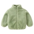 thumbnail image 1 of EnJoCho Little Boys Girls Coat Toddler Boys Girls Long Sleeve Winter Solid Zippered Coat Jacket Thicken Warm Outwear Kids Trendy Wear 6-12 Months, 1 of 4