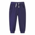 thumbnail image 1 of EnJoCho 2025 Boys' Elastic Waist Tapered Joggers - Spring/Fall Cotton Sweatpants with Cuffed Ankle for Playground & School Activities, 1 of 3