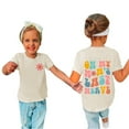 thumbnail image 1 of EnJoCho Little Children Casual T Shirt Kids Girls Fashion Flower Print Tshirt Toddler Boy Girl Mothers Day Trendy Tops Youth Summer Daily Playwear Shirts Tees, 1 of 4