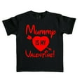 thumbnail image 1 of EnJoCho Little Children Fashion Tops Kids Valentine's Day Letter Print T Shirt Toddler Girls Boys Love Crewneck Short Sleeve Blouse Oversized Tee Tops Black, 1 of 5