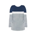 thumbnail image 1 of EnJoCho Little Children Soft Blouse Toddler Girls Boys Color Matching Long Sleeve Tops For Kids 3 To 9 Years Child A&nbsp;Line Blouse, 1 of 4
