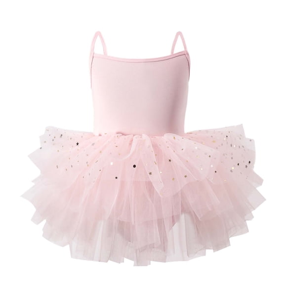 EnJoCho Little Girls Backless Ballet Dress Sleeveless Ballet Tutu Leotard Ballerina Outfit for Toddler Girls Holiday Party Dress Kids