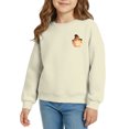 thumbnail image 1 of EnJoCho Little Girls Fleece Hooded Sweatshirt, Long Sleeve Oversized Printed Fashion, Crew Neck Pullover for Fall Halloween Holiday Family Outdoor Activities, 1 of 4
