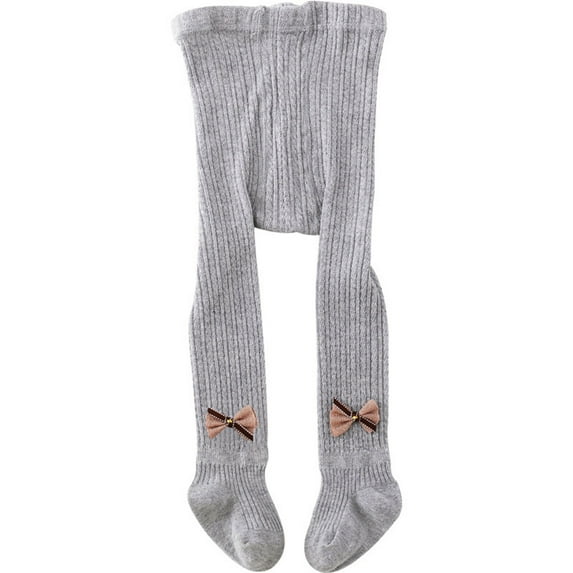 EnJoCho Little Girls Solid Base Pants Toddler Kids Baby Girls Leggings Bowknot Knitted Pantihose Stretchy Spring Summer Pantyhose Pant