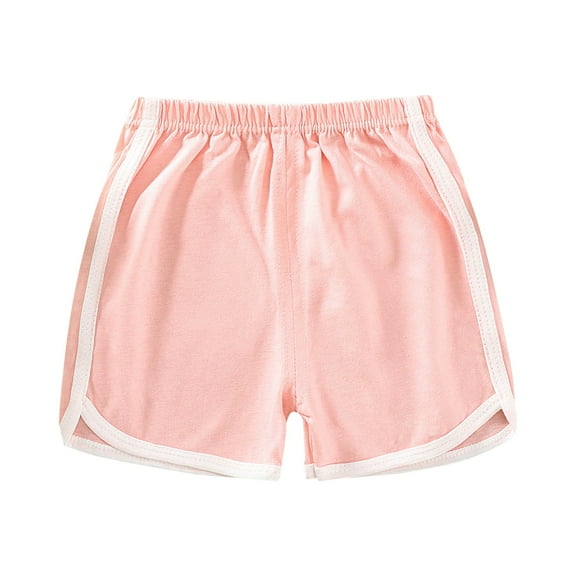 EnJoCho Little Girls Summer Pants Shorts Kids Toddler Girls Shorts Solid Elastic Waist Sports Shorts Summer Beach Outdoor Play Clothes Pants