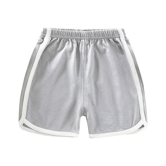 EnJoCho Little Girls Summer Pants Shorts Kids Toddler Girls Shorts Solid Elastic Waist Sports Shorts Summer Beach Outdoor Play Clothes Pants