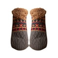 thumbnail image 1 of EnJoCho Men'S And Women'S Christmas Slippers Socks With Soft Comfortable Wool Lined Socks Warm And Fluffy Non Slip Socks In Winter Women'S Cozy Thermal Lined Socks, 1 of 5