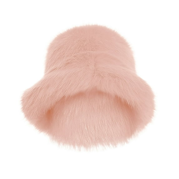 EnJoCho Men'S And Women'S Cold Weather Beanie With Fleece Fuzzy Bucket Hat Fashion Warm Winter Hat Fluffy Furry Plush Hats Fishing Hat Bucket Hats For Women 2025