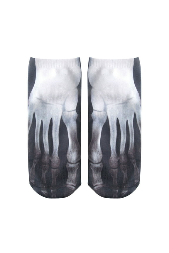 Mens Funny Crazy Socks Unisex Cool Funky 3D Printed Patterned Socks Boys Novelty Fun Athletic Socks 3D Pattern Manicure Print Socks