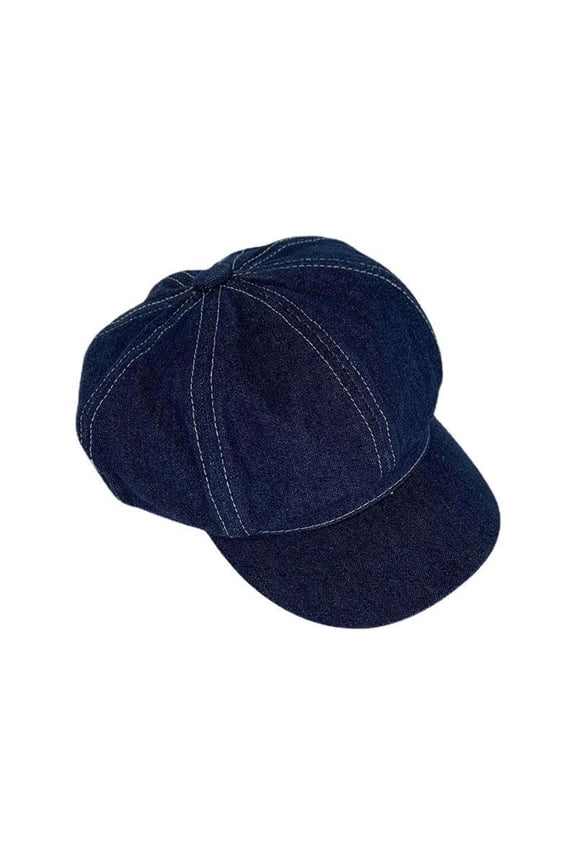 Outdoor Travel Cap for Women Spring Summer Japanese Retro Big Head Bib Bud Painter Hat Face Small Hat Cowboy Beret