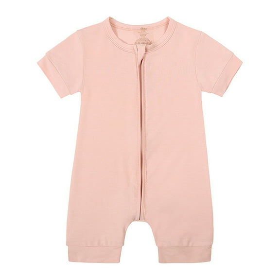 EnJoCho Pajama Romper Set - Lightweight Summer Baby Crawling Clothes, Unisex Playdate Outfit with Sun Protection, Machine Washable Toddler Wear (0-3 Months,K)