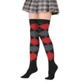 thumbnail image 1 of EnJoCho Plaid Over The Knee Stockings Women Cotton Blend Knee High Socks Women Diamond Plaid High Elasticity Over Knee Socks Fashion Over Knee Socks, 1 of 3
