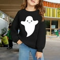 thumbnail image 1 of EnJoCho Playful Print White Hoodie Girls Soft Pullover Halloween Sweatshirt Cute Graphic Casual Streetwear Comfy Tween Lounge Wear, 1 of 7