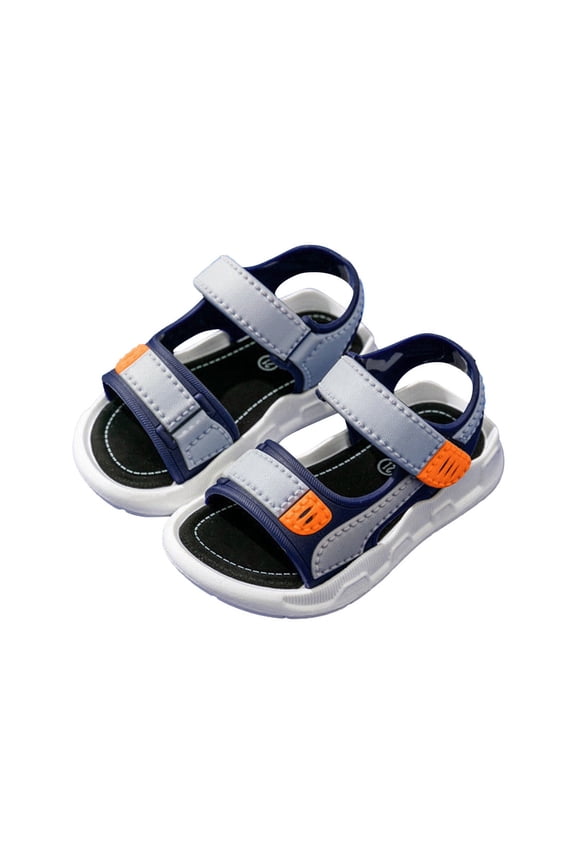 Quick-Dry Tech Kids Sandals - Non-Slip Beach Shoes with Adjustable Ankle Strap for Active Toddlers Boys Girls Poolside Adventures