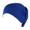 thumbnail image 1 of EnJoCho Quick Dryinging Caps for Women Cotton Turban Sleep Cap Chemo Hats Headband Turban Scarf Soft Slouchy Hair Cover, 1 of 5