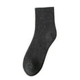 thumbnail image 1 of EnJoCho Ribbed Crew Socks For Women, Womens Socks In Autumn And Winter Plus Velvet Padded Warm Towel Socks Solid Color Ladies Long Cotton Socks Gifts For Women, 1 of 4