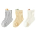thumbnail image 1 of EnJoCho Socks Floor Socks Cotton Socks Cartoon Ultra Thin Breathable For Spring To Autumn Solid Color 3pcs Toddler Baby Kids Boys Girls Soft Cute Casual Socks School Home Indoor&Outdoor Wear, 1 of 8