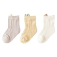 thumbnail image 1 of EnJoCho Socks Floor Socks Cotton Socks Cartoon Ultra Thin Breathable For Spring To Autumn Solid Color 3pcs Toddler Baby Kids Boys Girls Soft Cute Casual Socks School Home Indoor&Outdoor Wear, 1 of 8